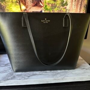 BRAND NEW Kate Spade Black Structured Tote Large
